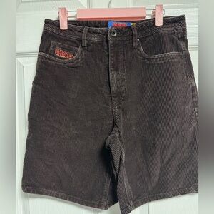 Brown empire ribbed Jorts size 30
